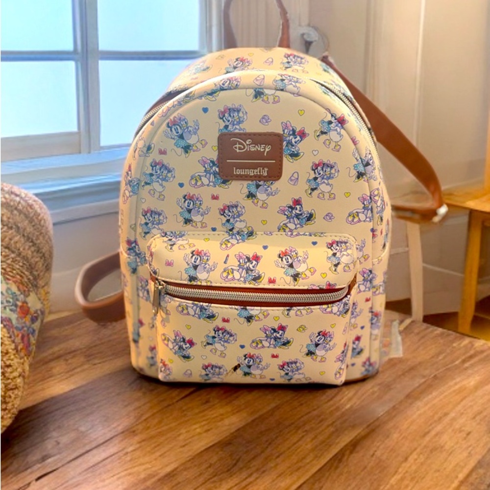 Disney loungefly Minnie and Daisy Mini backpack